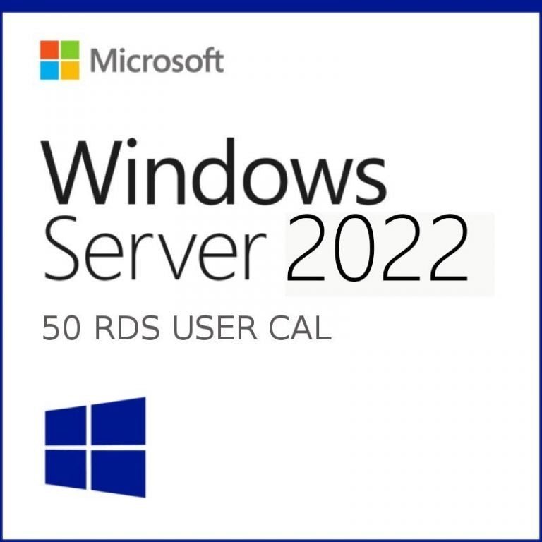 pacote 50 user cals windows server 2022