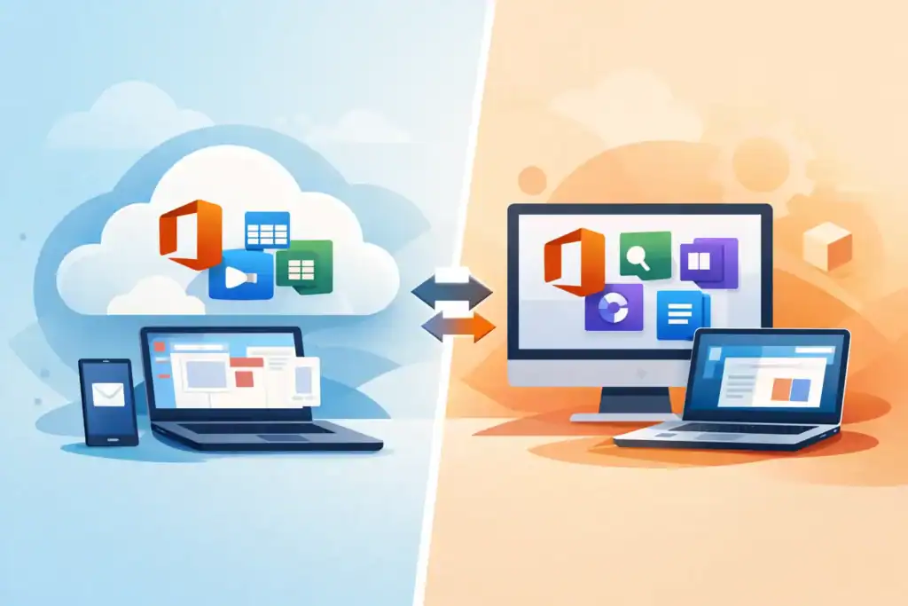 Diferença entre Office 365 e Office 2026