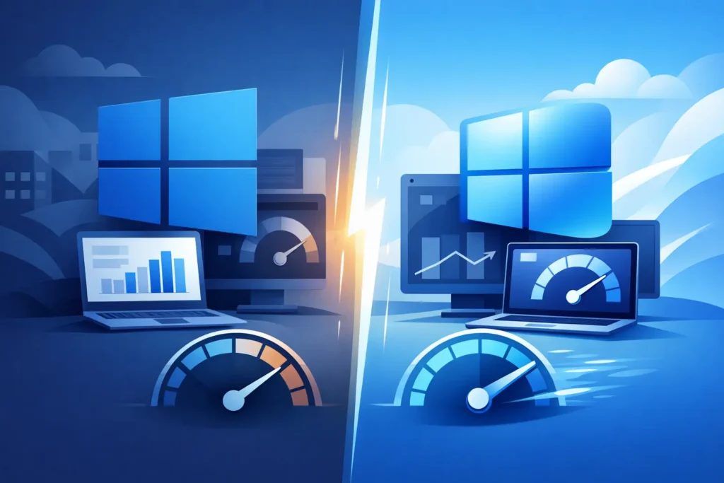 Windows 10 vs Windows 11 Performance 2026